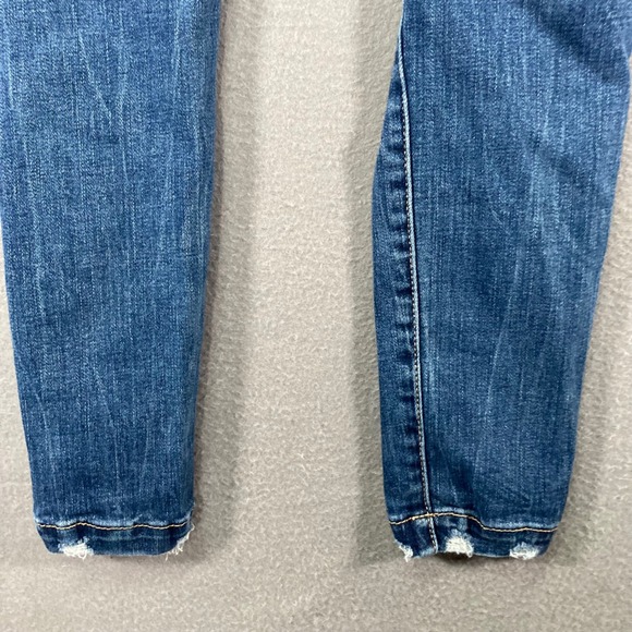 Buckle Black Fit No. 53‎ Ankle Skinny Distressed Ripped Blue Wash Women's Jeans - Picture 10 of 14